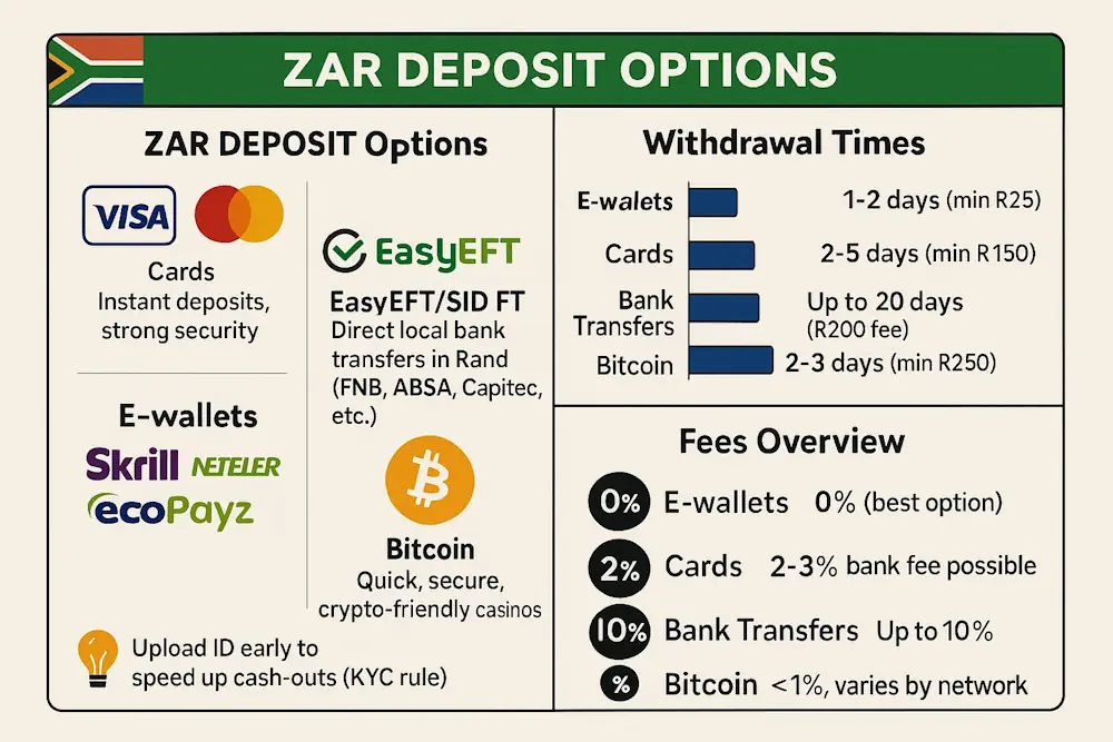 Legal Casinos Banking Methods Infographic